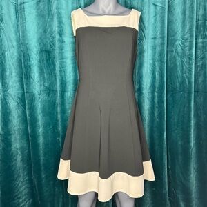 Kaos Black and Light Beige Dress